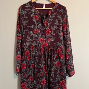 Floral Long Sleeve Dress